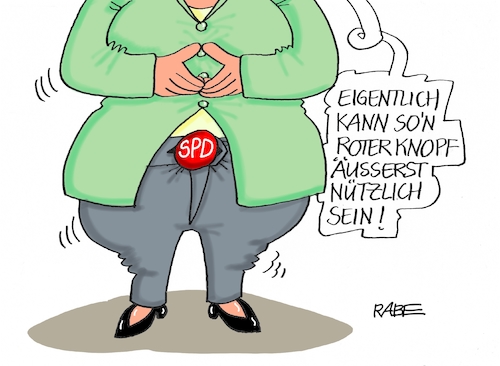 Cartoon: Nochmal Roter Knopf (medium) by RABE tagged grüne,jamaika,sondierungsgespräche,regierungsbildung,amtshandlung,rabe,ralf,böhme,cartoon,karikatur,pressezeichnung,farbcartoon,tagescartoon,sondierung,klausur,sondierungsrunde,vorsondierung,merkel,union,kanzlerin,seehofer,csu,dobrindt,spd,schulz,kompromiss,neuwahlen,groko,minderheitsregierung,kim,trump,rot,knopf,atomknopf,hose,raute,hosenknopf,grüne,jamaika,sondierungsgespräche,regierungsbildung,amtshandlung,rabe,ralf,böhme,cartoon,karikatur,pressezeichnung,farbcartoon,tagescartoon,sondierung,klausur,sondierungsrunde,vorsondierung,merkel,union,kanzlerin,seehofer,csu,dobrindt,spd,schulz,kompromiss,neuwahlen,groko,minderheitsregierung,kim,trump,rot,knopf,atomknopf,hose,raute,hosenknopf