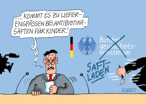 Cartoon: Nochmal Saftladen (medium) by RABE tagged cannabis,legalisierung,özdemir,lauterbach,hanf,hanfanbau,rabe,ralf,böhme,cartoon,karikatur,pressezeichnung,farbcartoon,tagescartoon,bundesgesundheitsministerium,lieferengpässe,apotheken,säfte,saftladen,arznei,antibiotika,antibiotikasäfte,kinder,kindermedizin,cannabis,legalisierung,özdemir,lauterbach,hanf,hanfanbau,rabe,ralf,böhme,cartoon,karikatur,pressezeichnung,farbcartoon,tagescartoon,bundesgesundheitsministerium,lieferengpässe,apotheken,säfte,saftladen,arznei,antibiotika,antibiotikasäfte,kinder,kindermedizin