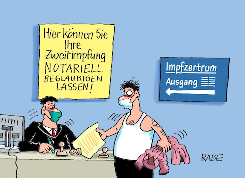 Cartoon: Notarielles (medium) by RABE tagged corona,bundländerkonferenz,merkel,kanzleramt,lockerungen,stufenplan,öffnungen,lockdown,shutdown,baumärkte,impfdosen,rki,fallzahlen,inzidenzwert,spahn,impfzentren,impfreihenfolge,notbremse,notar,beglaubigung,impfpass,impfausweis,fälschungssicherheit,corona,bundländerkonferenz,merkel,kanzleramt,lockerungen,stufenplan,öffnungen,lockdown,shutdown,baumärkte,impfdosen,rki,fallzahlen,inzidenzwert,spahn,impfzentren,impfreihenfolge,notbremse,notar,beglaubigung,impfpass,impfausweis,fälschungssicherheit