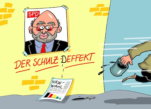 Cartoon: NRW Kraftlos (medium) by RABE tagged kraft,schulz,schulzeffekt,spd,landtagwahl,abwahl,laschet,cdu,fdp,grüne,afd,rabe,ralf,böhme,cartoon,karikatur,pressezeichnung,farbcartoon,tagescartoon,mauer,farbe,pinsel,defekt,kraft,schulz,schulzeffekt,spd,landtagwahl,abwahl,laschet,cdu,fdp,grüne,afd,rabe,ralf,böhme,cartoon,karikatur,pressezeichnung,farbcartoon,tagescartoon,mauer,farbe,pinsel,defekt