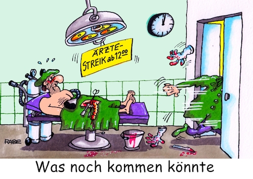 Cartoon: Operation Streik (medium) by RABE tagged gewerkschaften,tarife,tarifverhandlungen,streik,gew,verdi,rabe,ralf,böhme,cartoon,karikatur,pressezeichnung,farbcartoon,tagescartoon,schleifstein,messer,gewerkschaftsmitglieder,ärzte,warnstreik,op,operationssaal,patient,arzt,gewerkschaften,tarife,tarifverhandlungen,streik,gew,verdi,rabe,ralf,böhme,cartoon,karikatur,pressezeichnung,farbcartoon,tagescartoon,schleifstein,messer,gewerkschaftsmitglieder,ärzte,warnstreik,op,operationssaal,patient,arzt