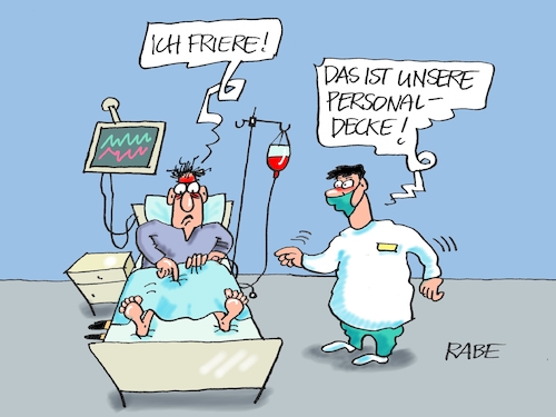 Cartoon: Personalknappheit (medium) by RABE tagged personal,personalmangel,personalknappheit,krankanhaus,ärzte,pflegpersonal,intensivstationen,rabe,ralf,böhme,cartoon,farbzeichnungpressezeichnung,tagescartoon,fachpersonal,gesunheitswesen,karl,lauterbach,gesundheitsreform,personal,personalmangel,personalknappheit,krankanhaus,ärzte,pflegpersonal,intensivstationen,rabe,ralf,böhme,cartoon,farbzeichnungpressezeichnung,tagescartoon,fachpersonal,gesunheitswesen,karl,lauterbach,gesundheitsreform