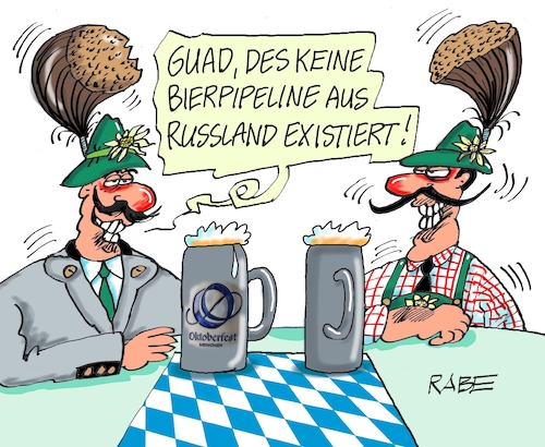 Cartoon: Pipeline (medium) by RABE tagged oktoberfest,wiesn,oktober,münchen,bayern,weißwurscht,maß,bierzelt,rabe,ralf,böhme,cartoon,karikatur,presezeichnung,farbcartoon,tagescartoon,bier,pipeline,russland,putin,bierpipeline,bierkrise,oktoberfest,wiesn,oktober,münchen,bayern,weißwurscht,maß,bierzelt,rabe,ralf,böhme,cartoon,karikatur,presezeichnung,farbcartoon,tagescartoon,bier,pipeline,russland,putin,bierpipeline,bierkrise