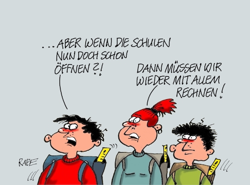 Cartoon: Rechenaufgaben (medium) by RABE tagged virus,corona,pandemie,coronakrise,rabe,ralf,böhme,cartoon,karikatur,pressezeichnung,farbcartoon,tagescartoon,viren,virenschutz,mundschutz,desinfektion,föderal,föderalismus,ländersache,lockerung,aufhebung,kontaktbeschränkungen,schrittweise,schulen,lehrer,schüler,kita,abstandhalten,rechnen,mathe,rechenaufgaben,virus,corona,pandemie,coronakrise,rabe,ralf,böhme,cartoon,karikatur,pressezeichnung,farbcartoon,tagescartoon,viren,virenschutz,mundschutz,desinfektion,föderal,föderalismus,ländersache,lockerung,aufhebung,kontaktbeschränkungen,schrittweise,schulen,lehrer,schüler,kita,abstandhalten,rechnen,mathe,rechenaufgaben