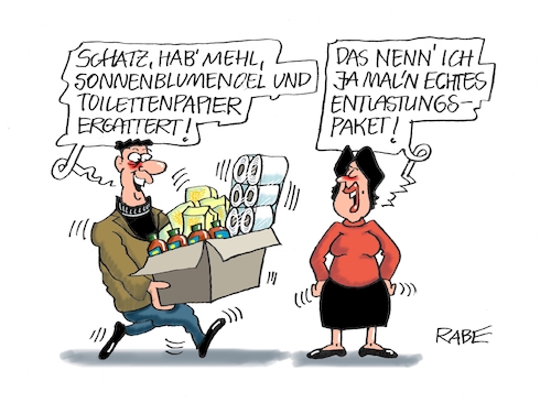 Cartoon: Rettung naht (medium) by RABE tagged energie,energiekosten,heizkosten,preissteigerung,stromkosten,benzinpreis,rabe,ralf,böhme,cartoon,karikatur,farbzeichnung,pressezeichnung,tagescartoon,michel,sparschwein,euro,inflation,teuerungsrate,entlastung,entlastungspaket,bundesregierung,bundestag,sonnenblumenoel,oel,mehl,klopapier,toilettenpapier,hamster,hamsterkäufe,energie,energiekosten,heizkosten,preissteigerung,stromkosten,benzinpreis,rabe,ralf,böhme,cartoon,karikatur,farbzeichnung,pressezeichnung,tagescartoon,michel,sparschwein,euro,inflation,teuerungsrate,entlastung,entlastungspaket,bundesregierung,bundestag,sonnenblumenoel,oel,mehl,klopapier,toilettenpapier,hamster,hamsterkäufe