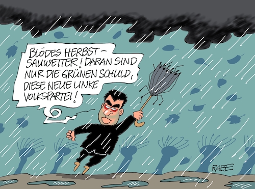 Cartoon: Sauwetter (medium) by RABE tagged klimawandel,umwelt,umweltministerin,schulze,sp,klimapreis,heizung,auto,rabe,ralf,böhme,cartoon,karikatur,pressezeichnung,farbcartoon,tagescartoon,brücke,bettler,verkehr,klimaprämie,friday,for,future,grüne,söder,csu,schuld,linke,volkspartei,herbstwetter,sauwetter,bayern,münchen,ministerpräsident,regen,herbstwinde,hauptgegner,klimawandel,umwelt,umweltministerin,schulze,sp,klimapreis,heizung,auto,rabe,ralf,böhme,cartoon,karikatur,pressezeichnung,farbcartoon,tagescartoon,brücke,bettler,verkehr,klimaprämie,friday,for,future,grüne,söder,csu,schuld,linke,volkspartei,herbstwetter,sauwetter,bayern,münchen,ministerpräsident,regen,herbstwinde,hauptgegner