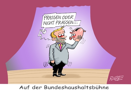 Cartoon: Schauspielerei (medium) by RABE tagged olaf,scholz,bundeskanzler,ankündigung,zeitenwende,ergebnisse,opposition,union,rabe,ralf,böhme,cartoon,karikatur,pressezeichnung,farbcartoon,tagescartoon,kluft,spalt,brücke,ampel,ampelregierung,christian,lindner,haushalt,bundeshaushalt,ampelstreit,prasserei,sparer,sparschwein,neuverschuldung,eckwerte,eckdaten,bühne,hamlet,sein,nicht,olaf,scholz,bundeskanzler,ankündigung,zeitenwende,ergebnisse,opposition,union,rabe,ralf,böhme,cartoon,karikatur,pressezeichnung,farbcartoon,tagescartoon,kluft,spalt,brücke,ampel,ampelregierung,christian,lindner,haushalt,bundeshaushalt,ampelstreit,prasserei,sparer,sparschwein,neuverschuldung,eckwerte,eckdaten,bühne,hamlet,sein,nicht