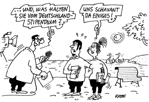 Cartoon: Schavanengeflüster (medium) by RABE tagged bundesbildungsministerin,schavan,deutschlandstipendium,stipendium,studenten,universität,hochschule,doktortitel,euro,krise,schwan,bank,wasser,jugendliche,kamera,tv,interview,umfrage,mikrofon,kutusministerium,bildungsoffensive,bildungsministerin,kutusministerium,schavan,stipendium,deutschlandstipendium,hochschule,universität,professor,doktortitel,examen,master,parkbank,bachelor,jugendliche