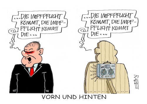 Cartoon: Scholzomat II (medium) by RABE tagged corona,bundländerkonferenz,merkel,kanzleramt,lockerungen,stufenplan,öffnungen,lockdown,shutdown,baumärkte,impfdosen,rki,fallzahlen,inzidenzwert,spahn,impfzentren,impfreihenfolge,notbremse,olaf,scholz,impfpflicht,omikron,lauterbach,corona,bundländerkonferenz,merkel,kanzleramt,lockerungen,stufenplan,öffnungen,lockdown,shutdown,baumärkte,impfdosen,rki,fallzahlen,inzidenzwert,spahn,impfzentren,impfreihenfolge,notbremse,olaf,scholz,impfpflicht,omikron,lauterbach