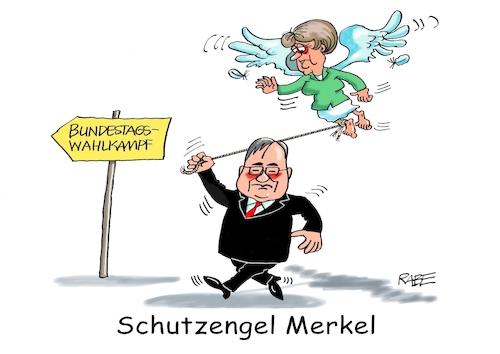 Cartoon: Schutzengel (medium) by RABE tagged bundestagswahl,wahlkampf,osten,ddr,ostbeauftragter,bundesregierung,recht,rabe,ralf,böhme,cartoon,karikatur,pressezeichnung,farbcartoon,tagescartoon,fett,fettschüssel,wanderwitz,afd,armin,laschet,angela,merkel,schutzengel,bundestagswahl,wahlkampf,osten,ddr,ostbeauftragter,bundesregierung,recht,rabe,ralf,böhme,cartoon,karikatur,pressezeichnung,farbcartoon,tagescartoon,fett,fettschüssel,wanderwitz,afd,armin,laschet,angela,merkel,schutzengel