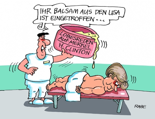 Cartoon: Seelenbalsambalsam (medium) by RABE tagged clinton,merkel,trump,usa,wahlkampf,kanzlerin,balsam,seelenbalsam,rabe,ralf,böhme,cartoon,karikatur,pressezeichnung,farbcartoon,tagescartoon,liege,kosmetiksalom,massage,creme,clinton,merkel,trump,usa,wahlkampf,kanzlerin,balsam,seelenbalsam,rabe,ralf,böhme,cartoon,karikatur,pressezeichnung,farbcartoon,tagescartoon,liege,kosmetiksalom,massage,creme