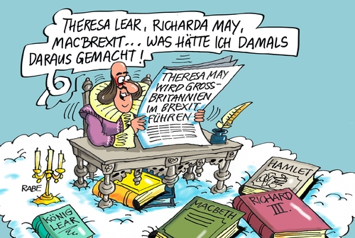 Cartoon: Shakespeare nochmal (medium) by RABE tagged shakespeare,theresa,may,england,britannien,cameron,brexit,himmel,wolken,rabe,ralf,böhme,cartoon,karikatur,pressezeichnung,farbcartoon,tagescartoon,könig,lear,hamlet,macbeth,grossbritannien,johnson,shakespeare,theresa,may,england,britannien,cameron,brexit,himmel,wolken,rabe,ralf,böhme,cartoon,karikatur,pressezeichnung,farbcartoon,tagescartoon,könig,lear,hamlet,macbeth,grossbritannien,johnson