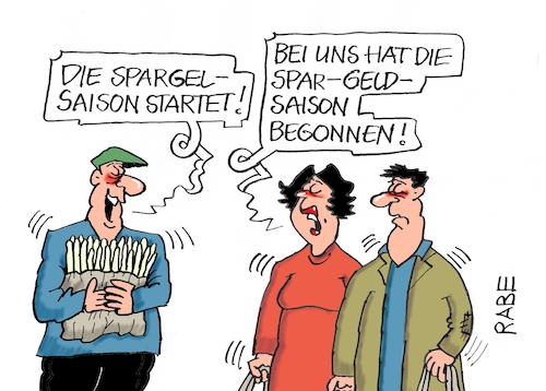 Cartoon: Spare Geld (medium) by RABE tagged energie,energiekosten,heizkosten,preissteigerung,stromkosten,benzinpreis,rabe,ralf,böhme,cartoon,karikatur,farbzeichnung,pressezeichnung,tagescartoon,michel,sparschwein,euro,inflation,teuerungsrate,sparen,sparer,geld,geldsparen,spargel,spargelernte,spargelverkauf,spargelesser,essen,trinken,geniesser,energie,energiekosten,heizkosten,preissteigerung,stromkosten,benzinpreis,rabe,ralf,böhme,cartoon,karikatur,farbzeichnung,pressezeichnung,tagescartoon,michel,sparschwein,euro,inflation,teuerungsrate,sparen,sparer,geld,geldsparen,spargel,spargelernte,spargelverkauf,spargelesser,essen,trinken,geniesser