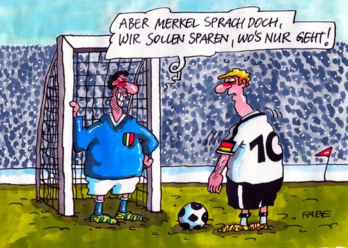 Cartoon: Sparmassnahme (medium) by RABE tagged fußball,em,europameisterschaft,fußballeuropameisterschaft,tor,torwart,schiedsrichter,polen,ukraine,kiew,löw,schweinsteiger,klose,trainer,fan,fußballfan,tv,fernsehen,übertragung,spielübertragung,deutschlandfahne,italien,gomez,engstelle,trikot,fussballmanschaft,halbfinale,halbfinalgegner,endspiel,nationalelf,rom,lahm,mannschaftskapitän,squadra,azzurra,borrini,buffon,sirigu,netz,elfmeter,italiano,pizza,klassiker,endrunde,em,europameisterschaft,fußballeuropameisterschaft,torwart,schiedsrichter,ukraine,löw