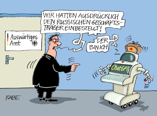 Cartoon: Spionage (medium) by RABE tagged spione,spionage,agenten,maulwurf,china,deutschland,geheimdienste,rabe,ralf,böhme,cartoon,karikatur,pressezeichnung,farbcartoon,tagescartoon,wiese,drachen,hügel,maulwurfshügel,enttarnung,russland,russen,putin,geschäftsträger,aussenamt,außenamt,einbestellung,abmahnung,auswärtiges,amt,diplomaten,ki,pelzmütze,chatgpt,russenstern,stern,spione,spionage,agenten,maulwurf,china,deutschland,geheimdienste,rabe,ralf,böhme,cartoon,karikatur,pressezeichnung,farbcartoon,tagescartoon,wiese,drachen,hügel,maulwurfshügel,enttarnung,russland,russen,putin,geschäftsträger,aussenamt,außenamt,einbestellung,abmahnung,auswärtiges,amt,diplomaten,ki,pelzmütze,chatgpt,russenstern,stern