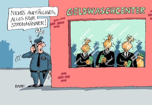 Cartoon: Stroh im Kopf (medium) by RABE tagged parteien,parteienspenden,afd,gelder,spender,spendengelder,sumpf,illegalität,rabe,ralf,böhme,cartoon,karikatur,pressezeichnung,farbcartoon,tagescartoon,sumpfgebiet,meuthen,vorsiztender,storch,geld,geldwäsche,geldwaschsalon,immobilien,mafia,polizei,stroh,strohmänner,parteien,parteienspenden,afd,gelder,spender,spendengelder,sumpf,illegalität,rabe,ralf,böhme,cartoon,karikatur,pressezeichnung,farbcartoon,tagescartoon,sumpfgebiet,meuthen,vorsiztender,storch,geld,geldwäsche,geldwaschsalon,immobilien,mafia,polizei,stroh,strohmänner