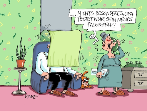 Cartoon: Tapetenschild (medium) by RABE tagged virus,corona,pandemie,coronakrise,rabe,ralf,böhme,cartoon,karikatur,pressezeichnung,farbcartoon,tagescartoon,viren,virenschutz,mundschutz,desinfektion,föderal,föderalismus,ländersache,schutzmaßnahmen,kontaktbeschränkungen,lockerungen,großeltern,masken,schutzmasken,maskenpflicht,oma,opa,virus,corona,pandemie,coronakrise,rabe,ralf,böhme,cartoon,karikatur,pressezeichnung,farbcartoon,tagescartoon,viren,virenschutz,mundschutz,desinfektion,föderal,föderalismus,ländersache,schutzmaßnahmen,kontaktbeschränkungen,lockerungen,großeltern,masken,schutzmasken,maskenpflicht,oma,opa