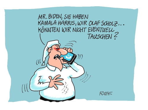 Cartoon: Tauschgeschäft (medium) by RABE tagged kanzlerkandidat,cdu,parteivorsitz,norbert,röttgen,rabe,ralf,böhme,cartoon,karikatur,pressezeichnung,farbcartoon,tagescartoon,spd,olaf,scholz,kandidaten,bundestagswahl,usa,washington,präsidentenwahl,november,donald,trump,joe,biden,kamala,harris,tausch,tauschgeschäft,michel,kanzlerkandidat,cdu,parteivorsitz,norbert,röttgen,rabe,ralf,böhme,cartoon,karikatur,pressezeichnung,farbcartoon,tagescartoon,spd,olaf,scholz,kandidaten,bundestagswahl,usa,washington,präsidentenwahl,november,donald,trump,joe,biden,kamala,harris,tausch,tauschgeschäft,michel