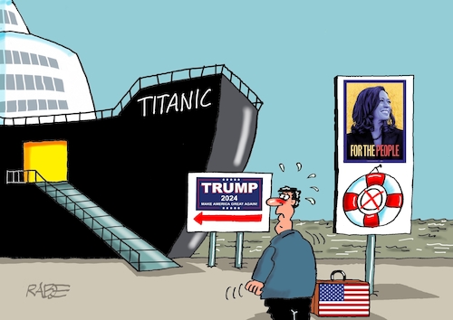 Cartoon: Titanic (medium) by RABE tagged trump,biden,usa,vorwahlen,präsidentschaftswahl,rabe,ralf,böhme,cartoon,karikatur,pressezeichnung,farbcartoon,tagescartoon,hai,haifisch,floss,floß,nato,untergang,bedrohung,titanic,kamala,harris,trump,biden,usa,vorwahlen,präsidentschaftswahl,rabe,ralf,böhme,cartoon,karikatur,pressezeichnung,farbcartoon,tagescartoon,hai,haifisch,floss,floß,nato,untergang,bedrohung,titanic,kamala,harris