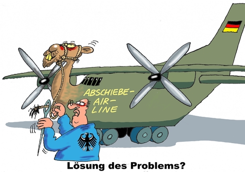 Cartoon: Transall (medium) by RABE tagged transall,transallmaschine,bundeswehr,transportmaschine,airline,abschiebung,flüchtlinge,rabe,ralf,böhme,cartoon,karikatur,pressezeichnung,farbcartoon,tagescartoon,asylverfahren,flüchtlingskrise,transall,transallmaschine,bundeswehr,transportmaschine,airline,abschiebung,flüchtlinge,rabe,ralf,böhme,cartoon,karikatur,pressezeichnung,farbcartoon,tagescartoon,asylverfahren,flüchtlingskrise