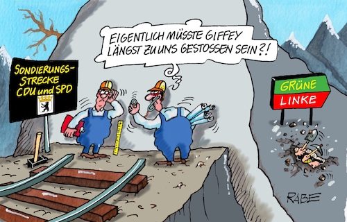 Cartoon: Tunnelblick (medium) by RABE tagged berlinwahl,berlin,senat,panne,pannenwahl,wahlbriefe,giffey,rabe,ralf,böhme,cartoon,karikatur,pressezeichnung,farbcartoon,tagescartoon,wahlurne,rettungsboot,stimmzettel,wähler,tunnel,tunnelbauer,sondierung,sondierungsgespräche,gleise,gleisbett,berlinwahl,berlin,senat,panne,pannenwahl,wahlbriefe,giffey,rabe,ralf,böhme,cartoon,karikatur,pressezeichnung,farbcartoon,tagescartoon,wahlurne,rettungsboot,stimmzettel,wähler,tunnel,tunnelbauer,sondierung,sondierungsgespräche,gleise,gleisbett