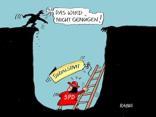 Cartoon: Umfragetief II (medium) by RABE tagged nahles,spd,sozialdemokraten,groko,umfragetief,scholz,rabe,ralf,böhme,cartoon,karikatur,pressezeichnung,farbcartoon,tagescartoon,vorsprung,ost,landtagswahlen,sozialstaat,grundrente,hartz,vier,steuersenkung,tief,leiter,mindestlohn,homeoffice,heil,hubertus,bürgergeld,arbeitslosengeld,finanzminister,kindergrundsicherung,nahles,spd,sozialdemokraten,groko,umfragetief,scholz,rabe,ralf,böhme,cartoon,karikatur,pressezeichnung,farbcartoon,tagescartoon,vorsprung,ost,landtagswahlen,sozialstaat,grundrente,hartz,vier,steuersenkung,tief,leiter,mindestlohn,homeoffice,heil,hubertus,bürgergeld,arbeitslosengeld,finanzminister,kindergrundsicherung