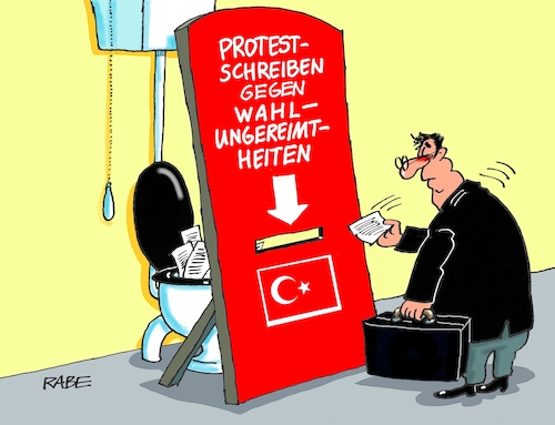 Cartoon: Ungereimtes (medium) by RABE tagged erdogan,sultan,präsident,wahl,wähler,wahlurne,rabe,ralf,böhme,cartoon,karikatur,pressezeichnung,farbcartoon,tagescartoon,flagge,rot,mondsichel,stern,opposition,beschwerde,beschwerdebriefe,ungereimtheiten,ungereimtes,wahlausgang,diplomat,klo,klobecken,kloschüssel,klospülung,erdogan,sultan,präsident,wahl,wähler,wahlurne,rabe,ralf,böhme,cartoon,karikatur,pressezeichnung,farbcartoon,tagescartoon,flagge,rot,mondsichel,stern,opposition,beschwerde,beschwerdebriefe,ungereimtheiten,ungereimtes,wahlausgang,diplomat,klo,klobecken,kloschüssel,klospülung