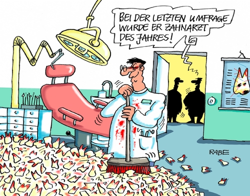 Cartoon: Unser Bester (medium) by RABE tagged zähne,zahnarzt,zahnarztpraxis,bohrer,karies,zahnstein,wurzelbehandlung,rabe,ralf,böhme,cartoon,kaikatur,pressezeichnung,farbcartoon,tagescartoon,plombe,implantat,besen,zahnhals,zähne,zahnarzt,zahnarztpraxis,bohrer,karies,zahnstein,wurzelbehandlung,rabe,ralf,böhme,cartoon,kaikatur,pressezeichnung,farbcartoon,tagescartoon,plombe,implantat,besen,zahnhals