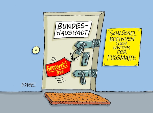 Cartoon: Verriegelt und verrammelt (medium) by RABE tagged ampelregierung,scholz,spd,grüne,fdp,lindner,kinder,kindergrundsicherung,rabe,ralf,böhme,cartoon,karikatur,pressezeichnung,farbcartoon,tagescartoon,hausmeister,ohren,zähne,milliardenloch,schuldenbremse,haushaltsurteil,karlsruhe,bvg,bundesrat,wachstumspaket,wachstumschancengesetz,ampelregierung,scholz,spd,grüne,fdp,lindner,kinder,kindergrundsicherung,rabe,ralf,böhme,cartoon,karikatur,pressezeichnung,farbcartoon,tagescartoon,hausmeister,ohren,zähne,milliardenloch,schuldenbremse,haushaltsurteil,karlsruhe,bvg,bundesrat,wachstumspaket,wachstumschancengesetz