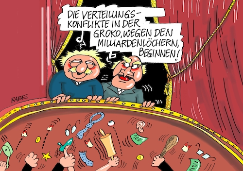 Cartoon: Verteilungskämpfe (medium) by RABE tagged rente,rentenerhöhung,rentenniveau,rentenanpassung,ost,west,rentner,nahles,spd,rabe,ralf,böhme,cartoon,karikatur,pressezeichnung,farbcartoon,tagescartoon,verteilung,groko,verteilungskonflikte,verteilungskämpfe,cdu,staatshilfen,milliardenlöcher,milliardenlücken,finanzminister,scholz,olaf,rente,rentenerhöhung,rentenniveau,rentenanpassung,ost,west,rentner,nahles,spd,rabe,ralf,böhme,cartoon,karikatur,pressezeichnung,farbcartoon,tagescartoon,verteilung,groko,verteilungskonflikte,verteilungskämpfe,cdu,staatshilfen,milliardenlöcher,milliardenlücken,finanzminister,scholz,olaf