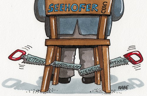 Cartoon: Vetternwirtschaft (medium) by RABE tagged seehofer,horst,csu,bayern,filz,vetternwirtschaft,kungelei,schieberei,hoeneß,steueraffäre,bayernpräsident,rabe,ralf,böhme,cartoon,karikatur,fußball,münchen,steuerhinterziehung,selbstanzeige,schweiz,säge,stuhl,stuhlbein,seehofer,horst,csu,bayern,filz,vetternwirtschaft,kungelei,schieberei,hoeneß,steueraffäre,bayernpräsident,rabe,ralf,böhme,cartoon,karikatur,fußball,münchen,steuerhinterziehung,selbstanzeige,schweiz,säge,stuhl,stuhlbein