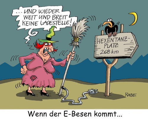 Cartoon: Walpurgisnacht (medium) by RABE tagged walpurgisnacht,hexen,hexentanzplatz,hexenbesen,rabe,ralf,böhme,cartoon,karikatur,pressezeichnung,farbcartoon,tagescartoon,elektroauto,ladestelle,subventionen,steuerzahler,strom,stromkabel,kaufprämie,walpurgisnacht,hexen,hexentanzplatz,hexenbesen,rabe,ralf,böhme,cartoon,karikatur,pressezeichnung,farbcartoon,tagescartoon,elektroauto,ladestelle,subventionen,steuerzahler,strom,stromkabel,kaufprämie