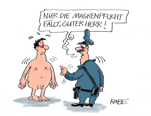 Cartoon: Was so alles fällt (medium) by RABE tagged corona,kliniken,intensivbetten,überbelegung,op,operationen,omikron,boosterimpfung,coronamaßnahmen,coronakurs,lockerungen,märz,freedomday,schutzmaßnahmen,maskenpflicht,aufhebung,lockerung,inzidenzzahlen,polizist,mann,nackter,schutzmasken,corona,kliniken,intensivbetten,überbelegung,op,operationen,omikron,boosterimpfung,coronamaßnahmen,coronakurs,lockerungen,märz,freedomday,schutzmaßnahmen,maskenpflicht,aufhebung,lockerung,inzidenzzahlen,polizist,mann,nackter,schutzmasken