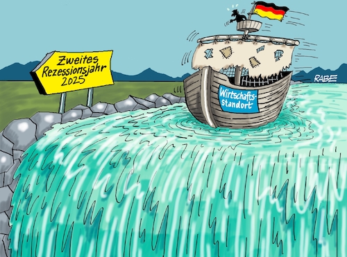 Cartoon: Wasserfall (medium) by RABE tagged ampel,ampelregierung,rot,grün,gelb,fdp,spd,grüne,rabe,ralf,böhme,cartoon,karikatur,pressezeichnung,farbcartoon,tagescartoon,inflation,einkommen,rente,rentenpaket,bruch,streit,neuwahlen,habeck,wirtschaftsstandort,rezession,abwertstrend,wasserfall,schiff,prognose,wirtschaftsprognose,ampel,ampelregierung,rot,grün,gelb,fdp,spd,grüne,rabe,ralf,böhme,cartoon,karikatur,pressezeichnung,farbcartoon,tagescartoon,inflation,einkommen,rente,rentenpaket,bruch,streit,neuwahlen,habeck,wirtschaftsstandort,rezession,abwertstrend,wasserfall,schiff,prognose,wirtschaftsprognose