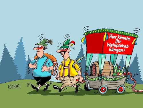 Cartoon: Werbefläche (medium) by RABE tagged himmelfahrt,feiertag,männertag,vatertag,bollerwagen,rabe,ralf,böhme,cartoon,karikatur,pressezeichnung,farbcartoon,tagescartoon,werbung,werbefläche,wahlwerbung,wahlplakat,vermietung,werbeeinnahmen,himmelfahrt,feiertag,männertag,vatertag,bollerwagen,rabe,ralf,böhme,cartoon,karikatur,pressezeichnung,farbcartoon,tagescartoon,werbung,werbefläche,wahlwerbung,wahlplakat,vermietung,werbeeinnahmen