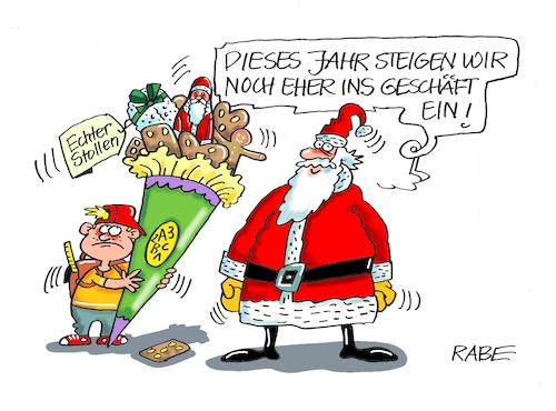 Cartoon: Zuckersüsses (medium) by RABE tagged stollen,lebkuchen,schokoweihnachtsmänner,weihnachtsbäckerei,rabe,ralf,böhme,cartoon,karikatur,pressezeichnung,farbcartoon,tagescartoon,weihnachtsmann,supermarkt,schulanfang,zuckertüte,stollen,lebkuchen,schokoweihnachtsmänner,weihnachtsbäckerei,rabe,ralf,böhme,cartoon,karikatur,pressezeichnung,farbcartoon,tagescartoon,weihnachtsmann,supermarkt,schulanfang,zuckertüte