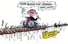 Cartoon: Die Nervensäge (small) by RABE tagged geduld,geduldsfaden,schäuble,cdu,finanzminister,rollstuhl,bundestag,milliarden,griechenland,griechenlandhilfe,griechenlandpleite,euro,eurokrise,brüssel,schuldenschnitt,rettungsschirm,rettungspacket,rabe,ralf,böhme,cartoon,karikatur,bürger,steuerzahler,kos