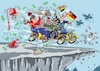 Cartoon: Fahrt ins Verderben (small) by RABE tagged ampel,ampelregierung,rot,grün,gelb,fdp,spd,grüne,rabe,ralf,böhme,cartoon,karikatur,pressezeichnung,farbcartoon,tagescartoon,inflation,einkommen,rente,rentenpaket,bruch,streit,neuwahlen,schulden,schuldenpaket,merz,sondervermögen,schuldenbremse,sonderdebatte,bundestag,abstimmung,abgrund,auto,oldtimer,raser,schuldenlast,volldampf