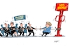 Cartoon: Gebremstes (small) by RABE tagged corona,bundländerkonferenz,merkel,kanzleramt,lockerungen,stufenplan,öffnungen,lockdown,shutdown,baumärkte,impfdosen,rki,fallzahlen,inzidenzwert,spahn,impfzentren,impfreihenfolge,notbremse,söder,laschet,seil,tauziehen,inzidenzwerte,nachschärfung,infektionsschutzgesetz,infektionsschutz,tau,bundesländer,macht,entmachtung