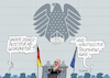 Cartoon: Gysi nochmal (small) by RABE tagged ampel,ampelregierung,rot,grün,gelb,fdp,spd,grüne,rabe,ralf,böhme,cartoon,karikatur,pressezeichnung,farbcartoon,tagescartoon,inflation,einkommen,rente,rentenpaket,bruch,streit,neuwahlen,bundestag,alterspräsident,dienstältester,rede,eröffnungsrede,bundesadler,hände,sed,emblem,pds,linke,linker,showgast,talkshowgast,lanz,dampfplauderer