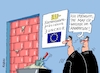 Cartoon: Keine Chance (small) by RABE tagged brexit,eu,insel,may,britten,austritt,rabe,ralf,böhme,cartoon,karikatur,pressezeichnung,farbcartoon,tagescartoon,bauhaus,baukasten,bauklötzer,plan,referendum,februar,juncker,kommissionspräsident,brüssel,mauer,tür,mörtel,kelle,ziegelsteine,verhandlungen,neuverhandlung