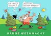 Cartoon: Noch grüner (small) by RABE tagged weihnachten,weihnachtsfest,weihnachtsmann,weihnachtsmänner,bart,geschenkesack,rabe,ralf,böhme,cartoon,karikatur,pressezeichnung,farbcartoon,tagescartoon,grün,wiese,sonne,wärme,frühling,badehose