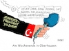 Cartoon: Oberhausenrede (small) by RABE tagged türkei,ministerpräsident,yildirim,erdogan,hassrede,einführung,präsidialsystem,türken,deutschland,rabe,ralf,böhme,cartoon,karikatur,pressezeichnung,farbcartoon,tagescartoon,merkel,kanzlerin,union,mikrofon,tribüne,rede