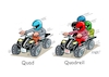 Cartoon: Quadfahrer (small) by RABE tagged ampel,ampelregierung,rot,grün,gelb,fdp,spd,grüne,rabe,ralf,böhme,cartoon,karikatur,pressezeichnung,farbcartoon,tagescartoon,inflation,einkommen,rente,rentenpaket,bruch,streit,neuwahlen,kanzlerkandidaten,wahlkampf,duell,fernsehduell,wahlarena,quad,quadfahrer,sturzhelm,quadrell