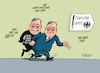 Cartoon: Schattenspiele (small) by RABE tagged bundestagswahl,wahlkampf,osten,ddr,ostbeauftragter,bundesregierung,recht,rabe,ralf,böhme,cartoon,karikatur,pressezeichnung,farbcartoon,tagescartoon,cdu,wahlplakat,laschet,lacher,lachnummer,schatten,verfolfung,lachen,erftstadt,katastrophe,katastrophenschutz,umweltkatastrophe,überflutung,flutopfer,todesopfer