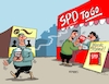 Cartoon: SPD To Go (small) by RABE tagged sonderparteitag,spd,martin,schulz,ja,groko,koalitionsverhandlungen,rabe,ralf,böhme,cartoon,karikatur,pressezeichnung,farbcartoon,tagescartoon,merkel,union,koalitionsgesprächeänderungen,änderungspapier,forderungen,kaffee,to,go,coffee,mitgliedsbücher,parteibücher,jusos,mitgliedschaft