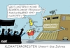 Cartoon: Unwörtliches (small) by RABE tagged hitze,dürre,klima,klimawandel,wetterextreme,trockenheit,rabe,ralf,böhme,cartoon,karikatur,pressezeichnung,farbcartoon,tagescartoon,unwort,klimaterroristen,klimaaktivisten,klimaretter,unwörter,leim,kleber,kartoffelbrei,letzte,generation,polizei,sprengstoff,bomben,sprengmittel,sprengmittelräumdienst,sprengkommando,bombenentschärfer,demonstranten