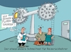 Cartoon: Zentrifugalkraft (small) by RABE tagged virus,corona,pandemie,coronakrise,rabe,ralf,böhme,cartoon,karikatur,pressezeichnung,farbcartoon,tagescartoon,viren,virenschutz,mundschutz,desinfektion,föderal,föderalismus,ländersache,test,schnelltest,reiserückkehrer,pflichttest,urlauber,risikogebiete,reisewarnung,spanien,schleuder,virenschleuder,zentrifuge,raumfahrtzentrum