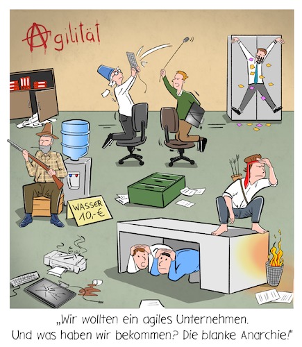 Cartoon: Agilität (medium) by Cloud Science tagged agilität,agil,anarchie,führungskraft,chef,digitalisierung,digital,unternehmen,business,new,work,führung,hr,tech,technik,technologie,transformation,wirtschaft,organisation,innovation,design,thinking,scrum,agilität,agil,anarchie,führungskraft,chef,digitalisierung,digital,unternehmen,business,new,work,führung,hr,tech,technik,technologie,transformation,wirtschaft,organisation,innovation,design,thinking,scrum