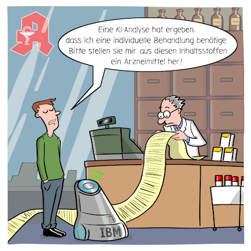 Cartoon: Medizin der Zukunft (medium) by Cloud Science tagged digitalheath,healthtech,digitalisierung,digital,gesundheit,gesundheitssystem,arzt,apotheke,medizin,medikament,behandlung,rezept,diagnose,ki,kuenstliche,intelligenz,ai,ibm,analyse,daten,big,data,krank,roboter,robotik,algorithmen,technologie,tech,technik,modern,zukunft,forschung,wissenschaft,arzneimittel,it,patient,krankenkasse,innovation,trend,disruption,wandel,transformation,illustration,digitalheath,healthtech,digitalisierung,digital,gesundheit,gesundheitssystem,arzt,apotheke,medizin,medikament,behandlung,rezept,diagnose,ki,kuenstliche,intelligenz,ai,ibm,analyse,daten,big,data,krank,roboter,robotik,algorithmen,technologie,tech,technik,modern,zukunft,forschung,wissenschaft,arzneimittel,it,patient,krankenkasse,innovation,trend,disruption,wandel,transformation,illustration